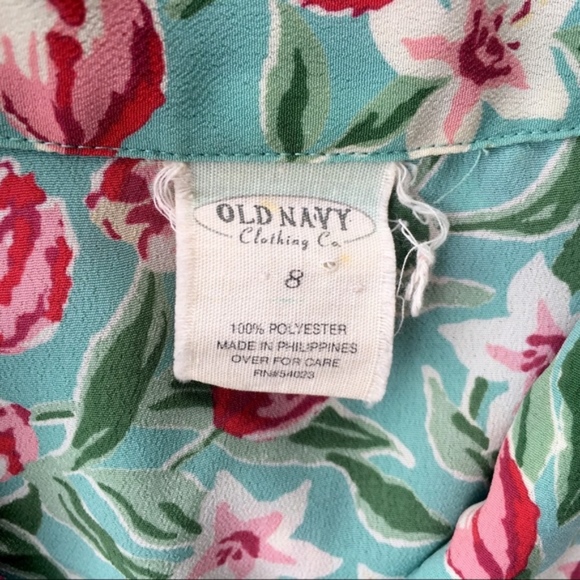 VTG 90s Floral print button down dress size 8 - Picture 2 of 8